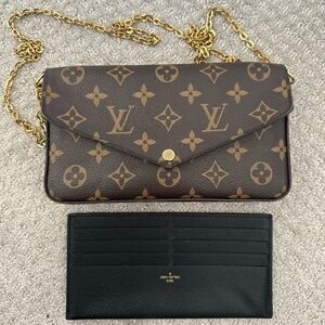 LV Felicie Monogram Pochette (Authentic)